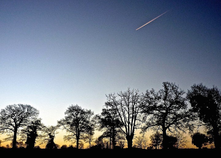 Dawn sky in Parthenay