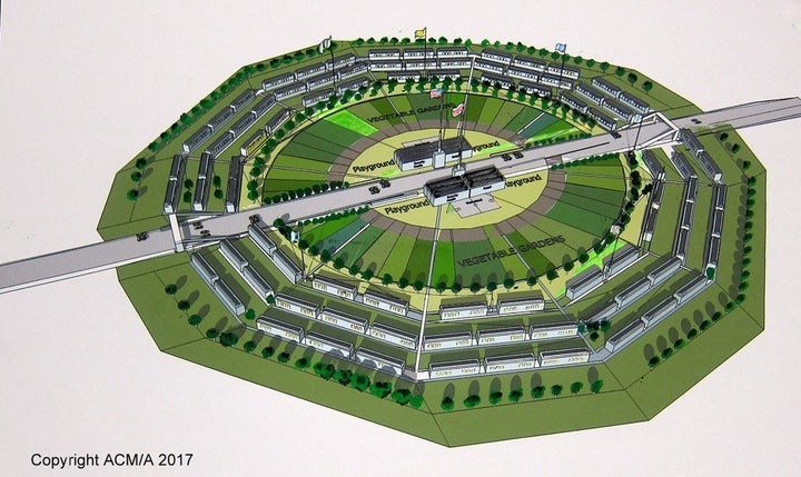 Moore also envisions making room for a vegetable garden on the property. It could function as a co-op, which is often despera