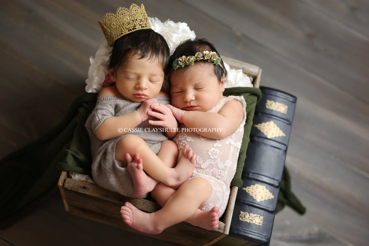 Cassie Clayshulte Photography brought the parents' "Romeo and Juliet"-themed photoshoot idea to life.