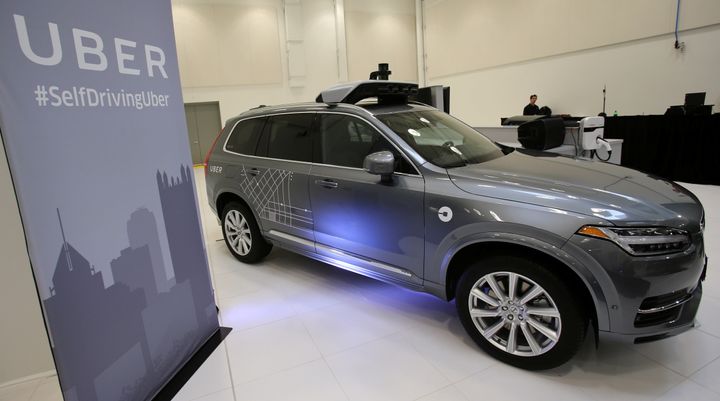 Uber's Volvo XC90 self driving car is shown during a demonstration of self-driving automotive technology in Pittsburgh, Pennsylvania, U.S. September 13, 2016. (REUTERS/Aaron Josefczyk)