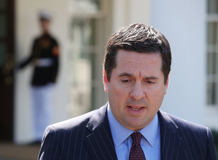 House Intelligence Committee Chairman Devin Nunes (R-Calif.) tells reporters after his meeting at the White House on Wednesda