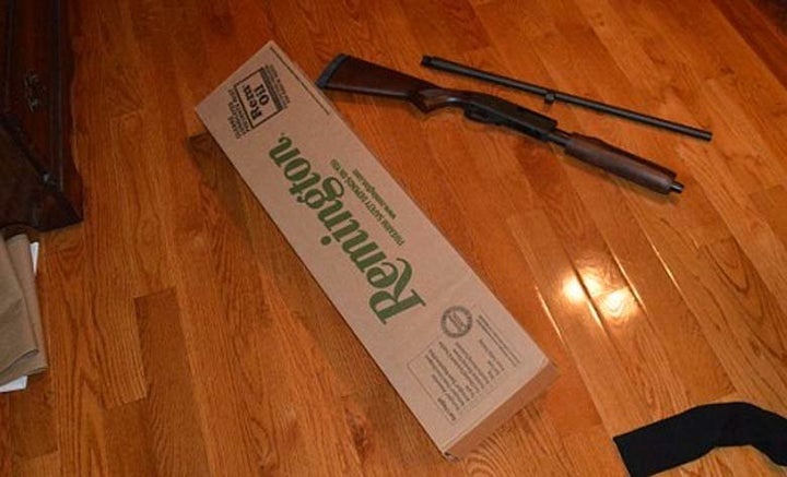 Investigators say they found this 12-gauge shotgun in the suspect's home.