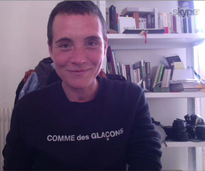 <p>Artist Anna Katharina “AnnaKa” Scheidegger on Skype from Paris</p>