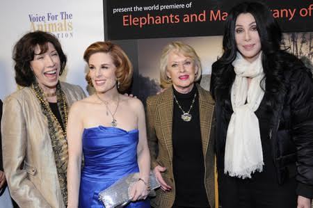 Lily Tomlin, Kat Kramer, Tippi Hedren, Cher.