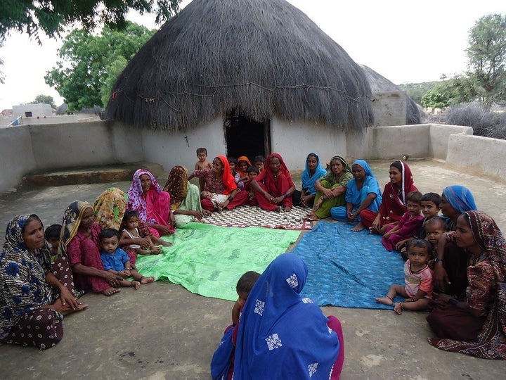 <p><em>Mothers meet in Sindh Province, Pakistan.</em></p>