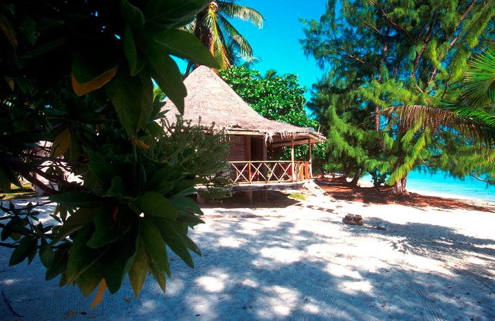 A snapshot of a villa on the island. 