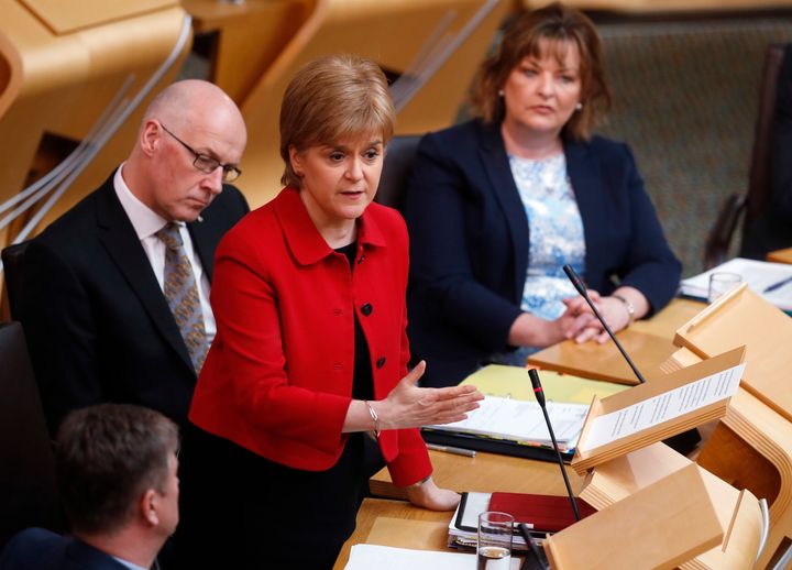 Sturgeon in the Scottish Parliament on Tuesday