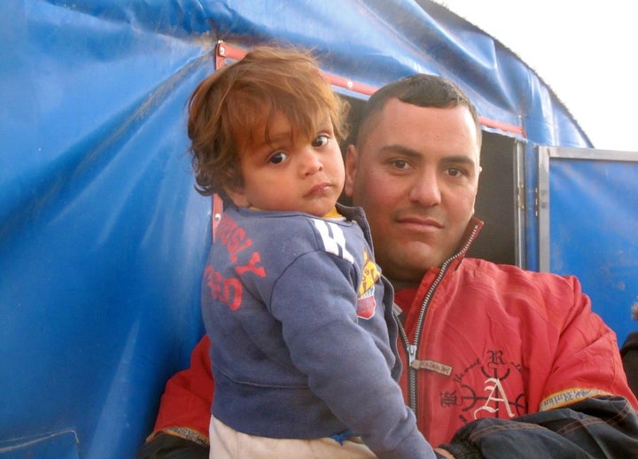 An Iraqi from Mosul, who spent time in a refugee camp in Syria prior to be transferred to an Iraqi IDP camp in Salah Ad-Din province, Jan. 6, 2017.