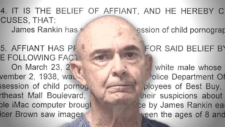 James Rankin is accused of possessing child pornography.