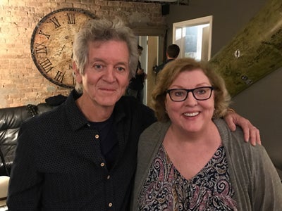 <p><em>My friend, Rodney, and I before his show in Chicago last week.</em></p>