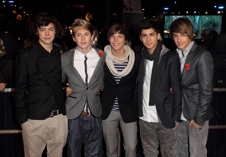 One Direction at one of their first ever public appearances together in 2011