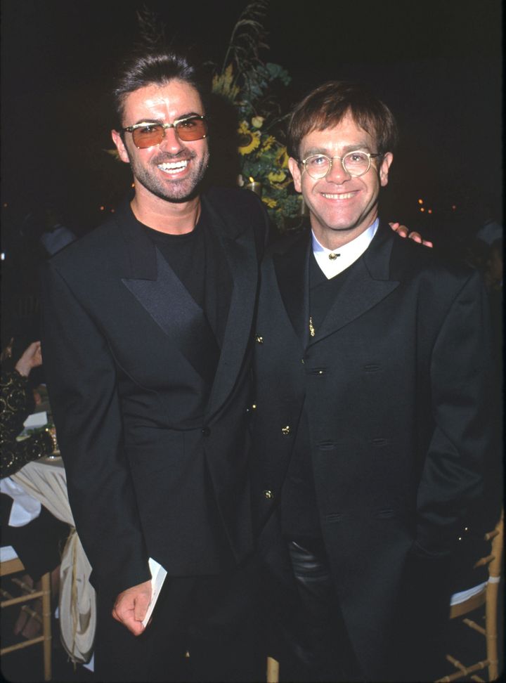 George Michael and Elton John 