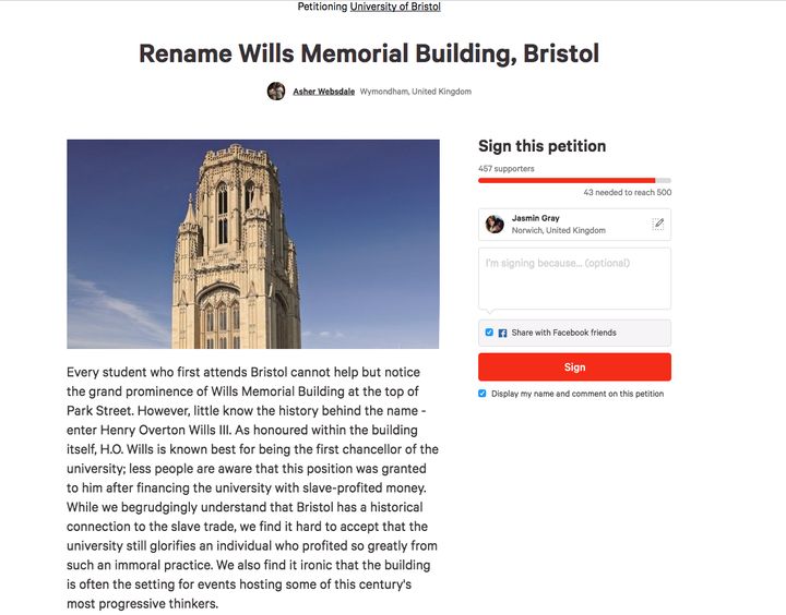 More than 450 people have signed a petition backing the move 
