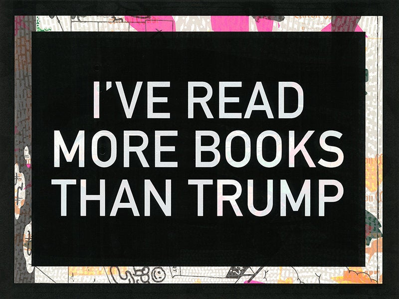 Karl Larocca, "Political Poster Suite", 2017, silkscreen on reused paper, 18 by 24 inches, $140 for a set of 7 posters.