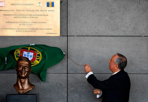 Cristiano Ronaldo Statue Unveiled At Madeira Airport ...