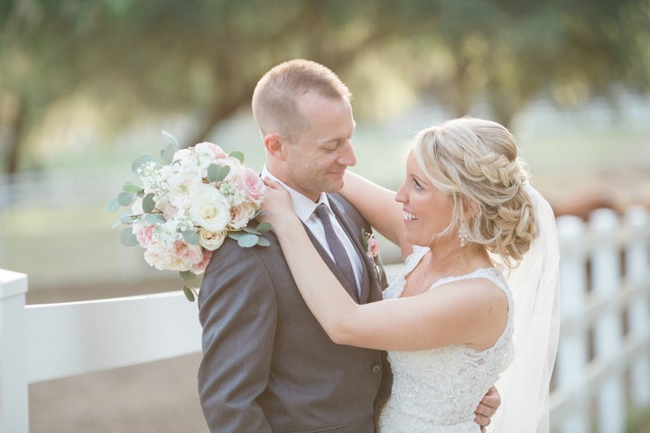 Cameron Hill and Melissa Dohme Hill at their March 4 wedding.