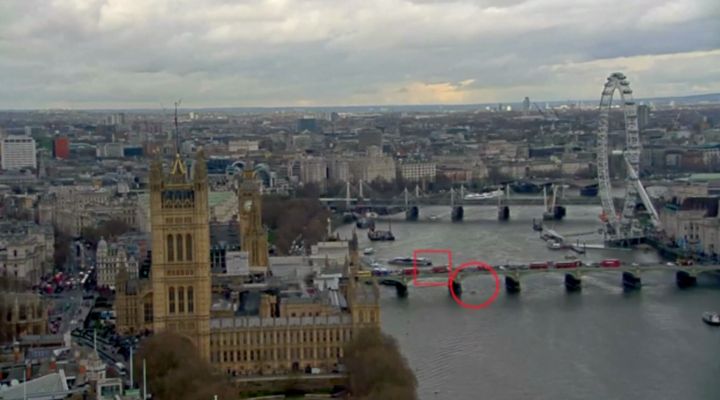 Andreea Cristea has been identified as the woman pictured falling from Westminster Bridge as Khalid Masood drove into pedestrians during the London terror attack.