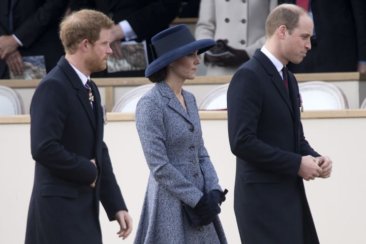 The Duke and Duchess of Cambridge and Prince Harry said: 'We have seen time and time agin that shattering stigma on mental health starts with simple conversations'