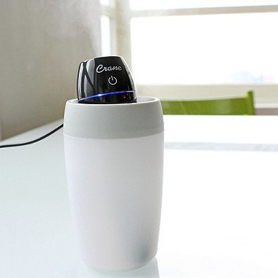 Crane ultrasonic cool mist travel humidifier, $29.99 at Bed Bath & Beyond