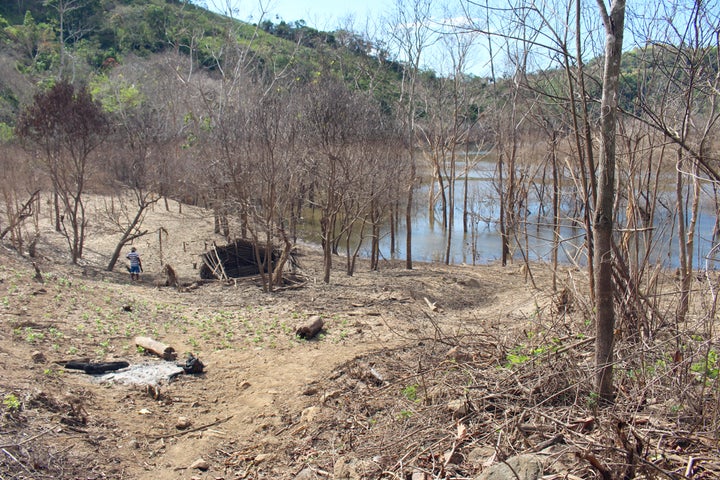 <em>All that remains of the farm of Bulu Bagama, a family compound that was once home to more than a dozen people (Tracy L. B