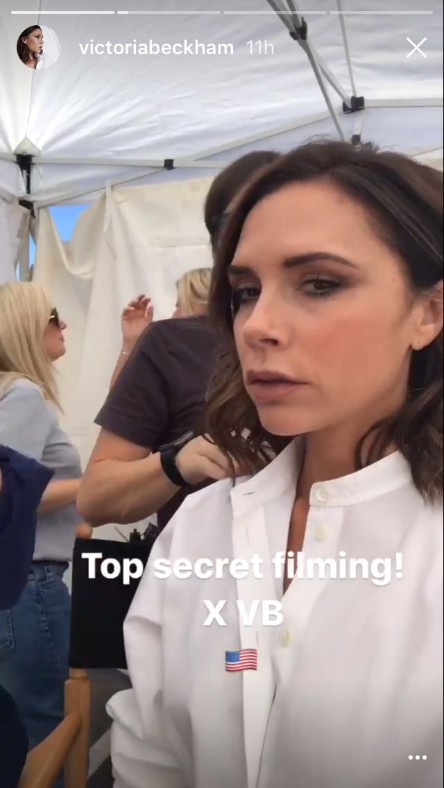 Victoria teased some 'secret filming'