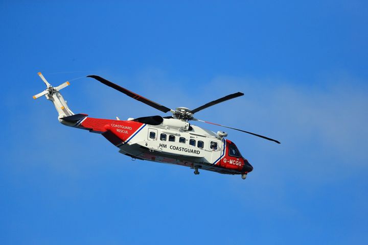 The UK Coastguard assisted in the search for a helicopter that went missing on its way from Milton Keynes to Dublin on Wednesday