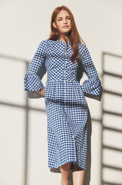 blue and white primark dress A) why does @primark changing room lighting do you dirty every time? And B) but HOW CUTEEEEE are these 10 polka dot dresses? , My advice.. if youre smaller up top- size down , They have a stretchy