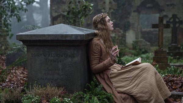 Elle Fanning in a still from ‘Mary Shelley’