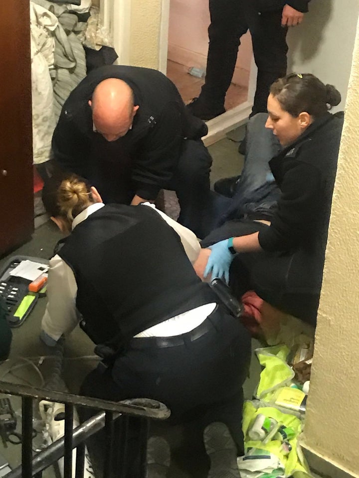 <strong>Paramedics battled to save his life </strong>