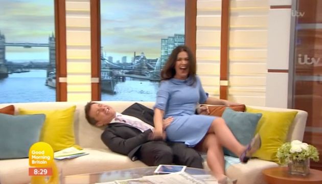 Susanna Reid And Ben Shephard Take A Tumble As They Attempt A Dance Lift On Good Morning