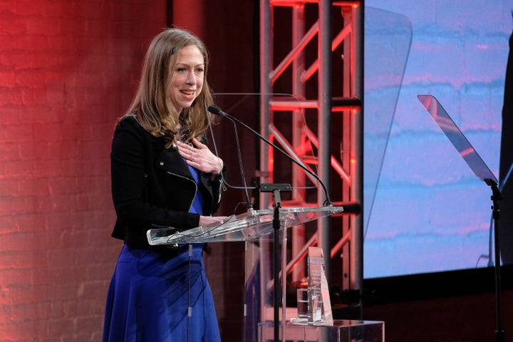 <a href="https://www.huffpost.com/topic/chelsea-clinton" target="_blank" role="link" class=" js-entry-link cet-internal-link" data-vars-item-name="Chelsea Clinton" data-vars-item-type="text" data-vars-unit-name="58dcb68fe4b05eae031d2bf0" data-vars-unit-type="buzz_body" data-vars-target-content-id="https://www.huffpost.com/topic/chelsea-clinton" data-vars-target-content-type="feed" data-vars-type="web_internal_link" data-vars-subunit-name="article_body" data-vars-subunit-type="component" data-vars-position-in-subunit="0">Chelsea Clinton</a> says she has no immediate plans to follow in the footsteps of her parents, former President <a href="https://www.huffpost.com/topic/bill-clinton" target="_blank" role="link" class=" js-entry-link cet-internal-link" data-vars-item-name="Bill Clinton" data-vars-item-type="text" data-vars-unit-name="58dcb68fe4b05eae031d2bf0" data-vars-unit-type="buzz_body" data-vars-target-content-id="https://www.huffpost.com/topic/bill-clinton" data-vars-target-content-type="feed" data-vars-type="web_internal_link" data-vars-subunit-name="article_body" data-vars-subunit-type="component" data-vars-position-in-subunit="1">Bill Clinton</a> and 2016 Democratic presidential candidate <a href="https://www.huffpost.com/topic/hillary-clinton" target="_blank" role="link" class=" js-entry-link cet-internal-link" data-vars-item-name="Hillary Clinton" data-vars-item-type="text" data-vars-unit-name="58dcb68fe4b05eae031d2bf0" data-vars-unit-type="buzz_body" data-vars-target-content-id="https://www.huffpost.com/topic/hillary-clinton" data-vars-target-content-type="feed" data-vars-type="web_internal_link" data-vars-subunit-name="article_body" data-vars-subunit-type="component" data-vars-position-in-subunit="2">Hillary Clinton</a>.