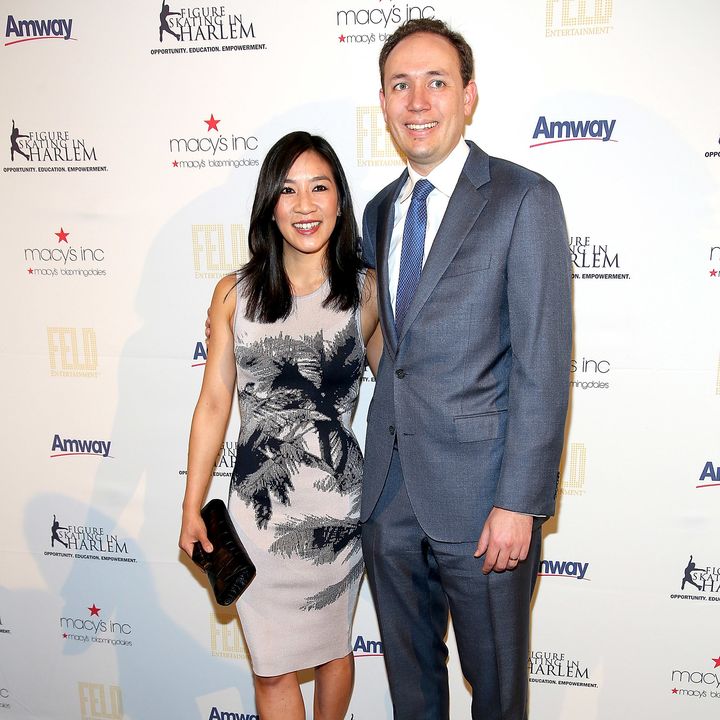 Michelle Kwan and Clay Pell at the Skating With The Stars Benefit Gala in April 2015.
