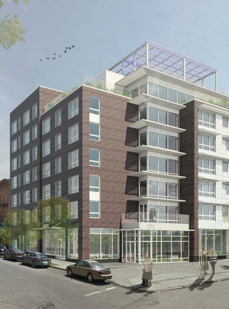 Crotona Senior Residences, Bronx, New York / Rendering by architectural firm of record: Magnusson Architecture and Planning PC, via Welcome to the Bronx