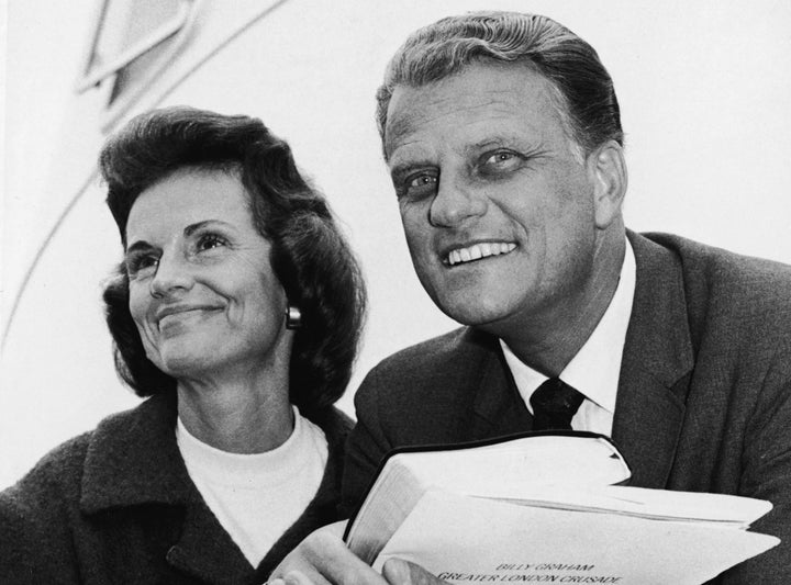 American evangelist Billy Graham and his wife Ruth. New York, New York, May 18, 1966.