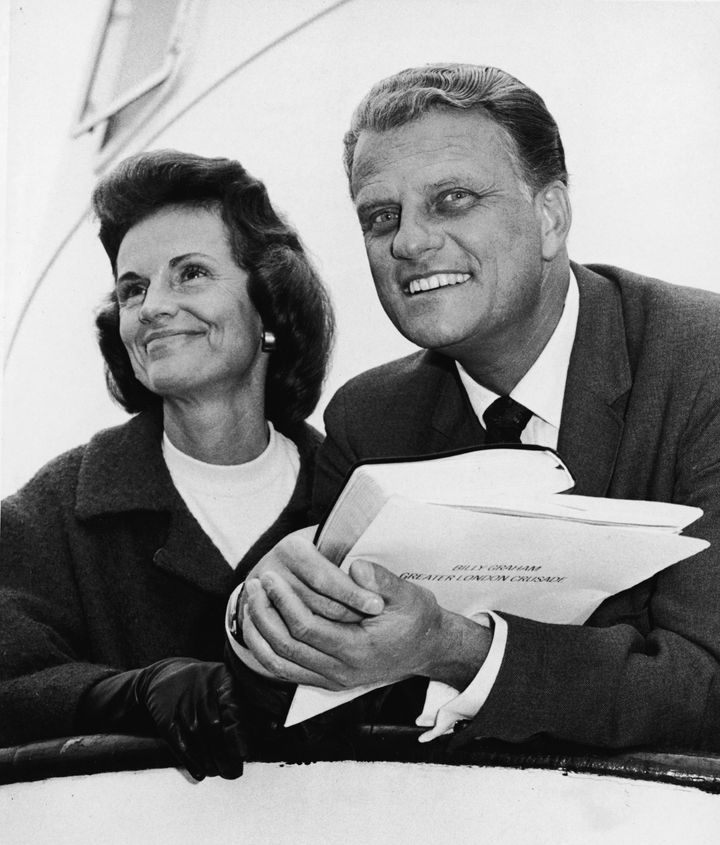 American evangelist Billy Graham and his wife Ruth. New York, New York, May 18, 1966.