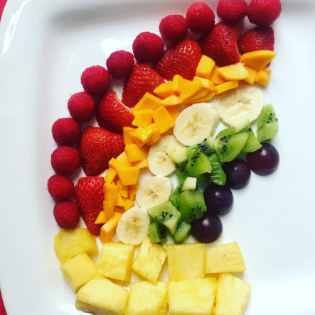 <p><em>See who in your family can win the race to eat a rainbow of fruits and vegetables this week and come up with a fun, healthy prize for the winner. Instagram Photo Credit: @franceslrothrd</em></p>