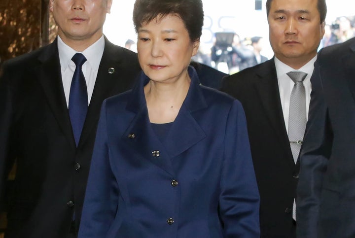 Impeached South Korean President Park Geun-hye was arrested on March 30, 2017 on charges of collusion and other wrongdoings t