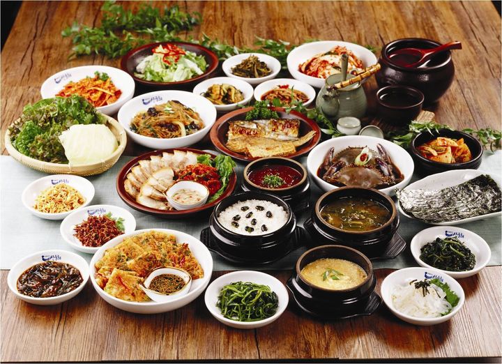 Korean Bap Sang (Food Table)