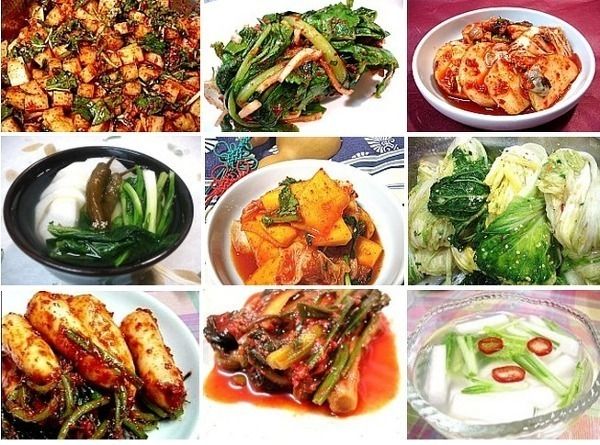 Different types of Kimchi