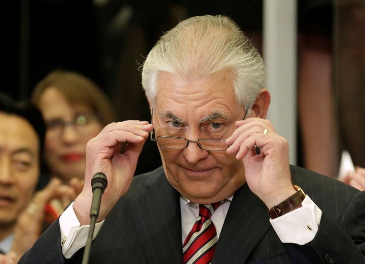 A report in the Washington Post says some people who work for Secretary of State Rex Tillerson have been told not to make eye contact with him. 