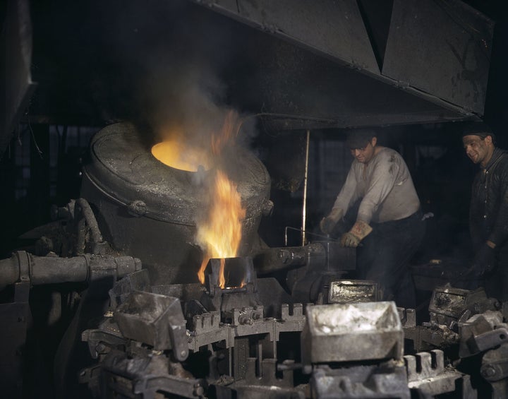 Chase Brass and Copper Co., Euclid, Ohio. 1942. Before OSHA and the 1970 Clean Air Act (CAA) .