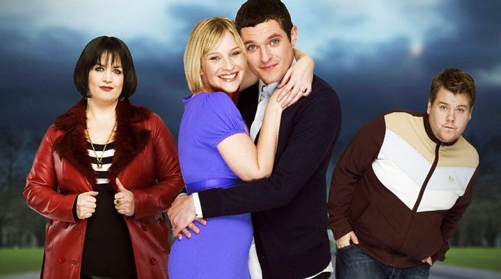 Ruth Jones, Joanna Page, Matthew Horne and James Corden in 'Gavin and Stacey'