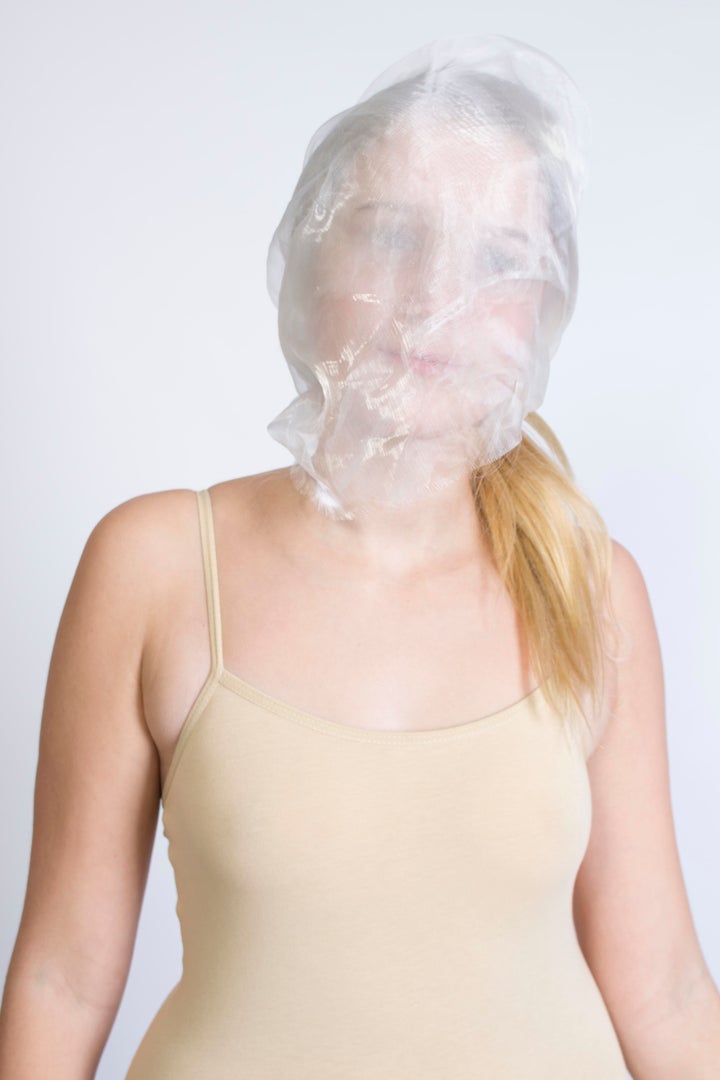 Jasmine Kate Blanchard's photo series on anxiety is her take on what the symptoms of the disorder actually feel like. This includes insomnia, "tip-toeing" around everything and feeling like you're suffocating because of panic.