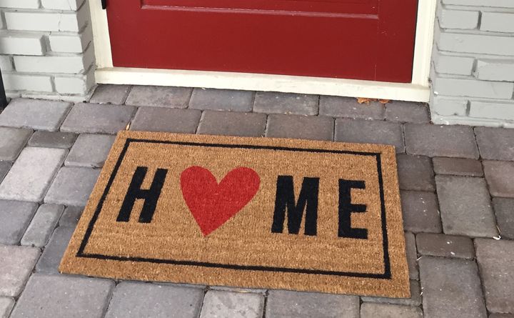 The rug at outside my sister’s new house