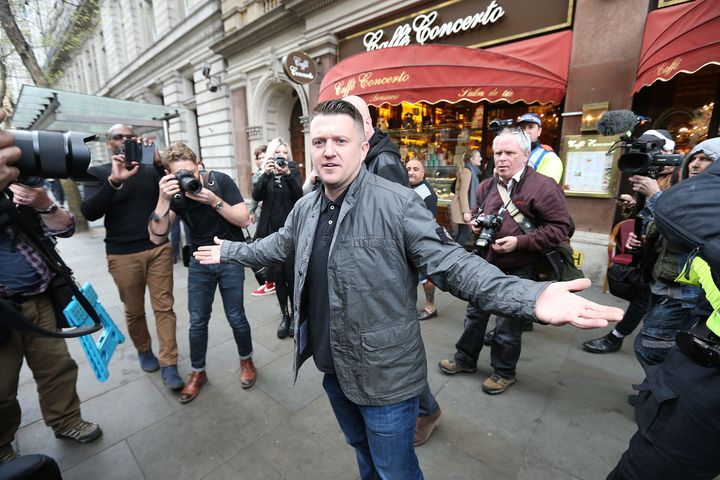 Former EDL Tommy Robinson was in attendance on Saturday