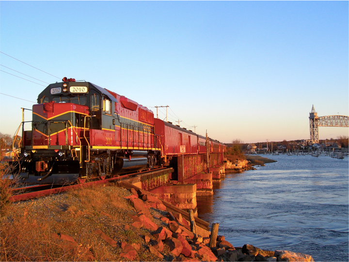 The Cape Cod Central Railroad shows off coastal Massachusetts. 