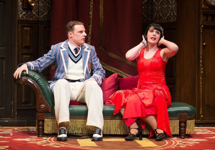 Dave Hearn and Charlie Russell in <em>The Play That Goes Wrong</em>