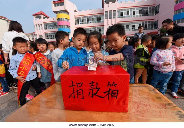 Some youngsters excited about the prospects of effective charity.