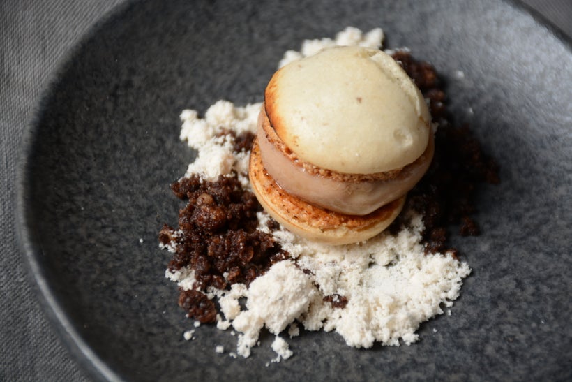 Foie Gras Macaroon at INTRO