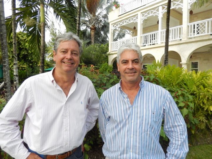 Patrick and Mark O’Hara, pictured here, along with their sister Karen, who now run the multi-generational family owned Coral Reef and Sandpiper Clubs, are Rihanna fans. So is their 86 year old mother Cynthia who designed the gardens. 